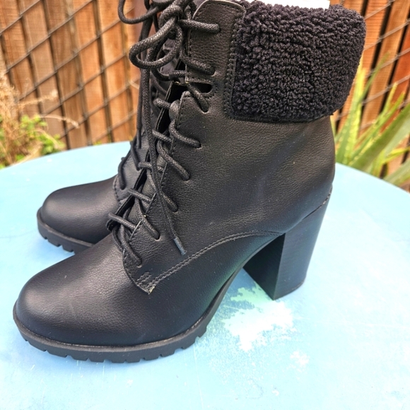 Lace Up Combat Boots Redwood Women's Size 8 - Picture 5 of 16